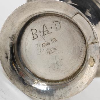 Petter Gillberg, bägare, silver, Varberg 1791.