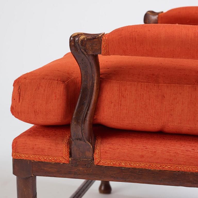 A Gustavian "Gripsholm" armchair, second part of the 18th century.