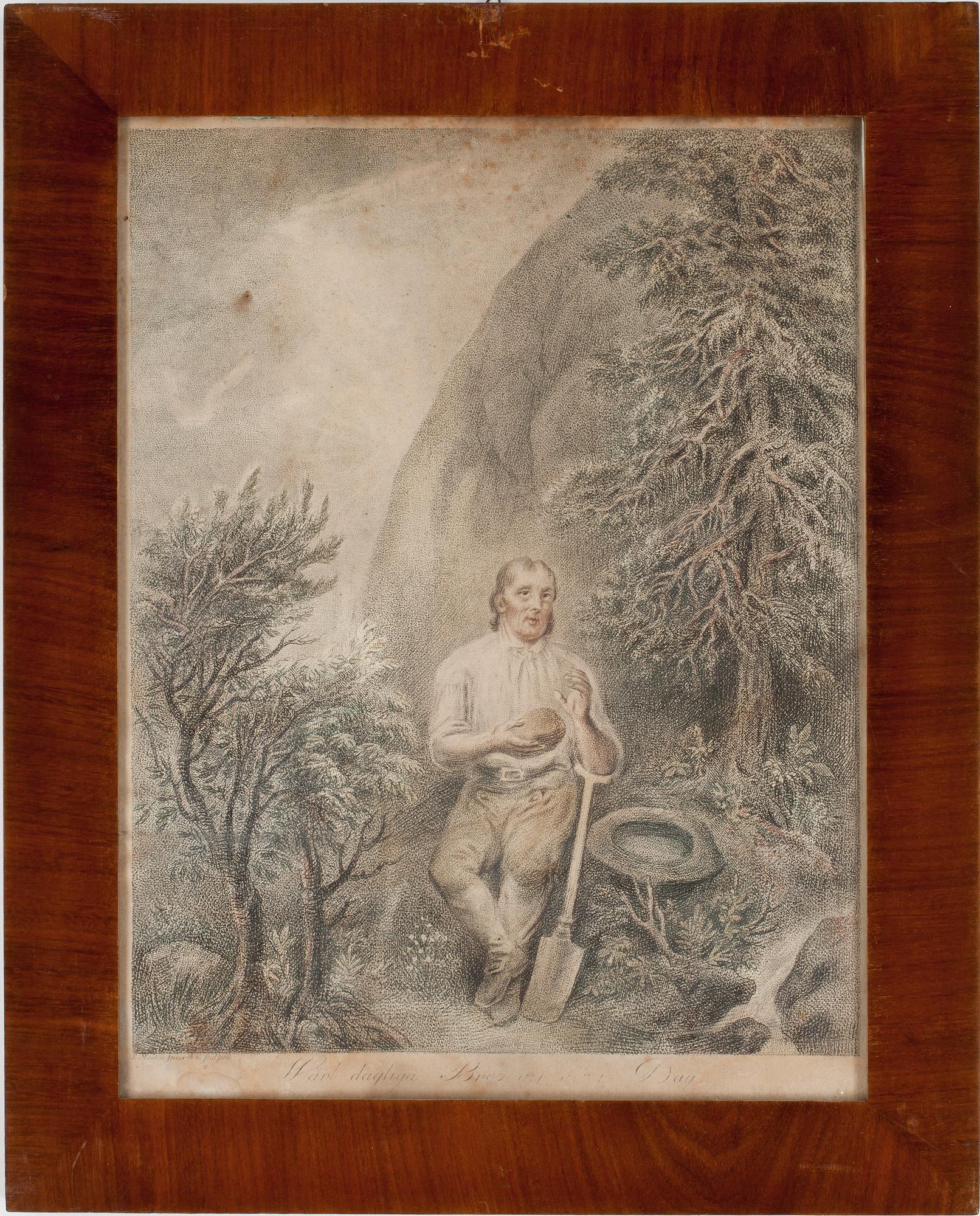ELIAS MARTIN, 10 gravyrer, "Fader Vår-serien", tidigt 1800-tal.
