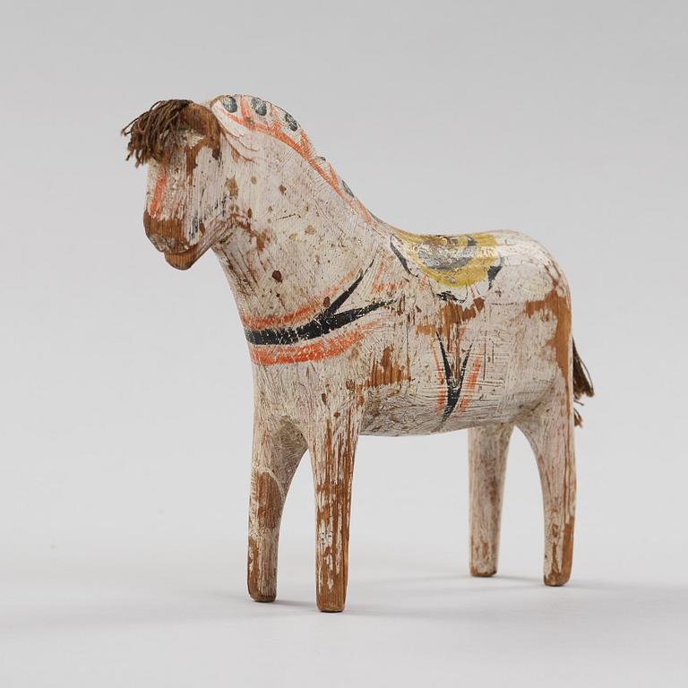 A painted swedish Dala horse Älvkarhed, Alfta, Hälsingland, 19th century.
