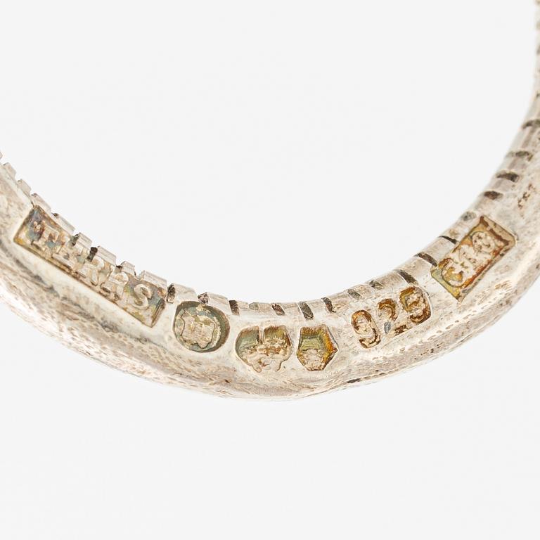 Ring, Terrs, silver i form av orm.