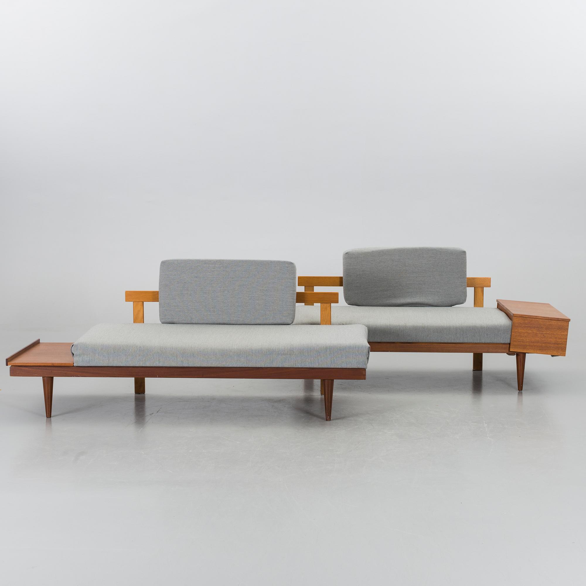SOFFA/DAGBÄDD 2 dlr Ekornes Svane Norge 1960/70-tal.