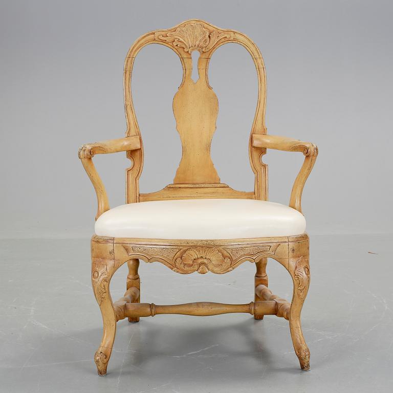 KARMSTOL, Rokoko. Stockholm 1700-talets mitt.