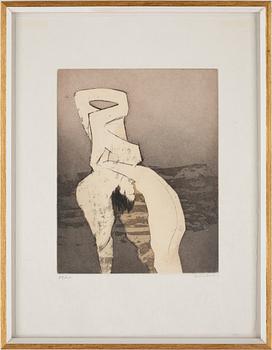 DOROTHEA TANNING, färgetsningar, 2 st, signerade och daterade 93/100.