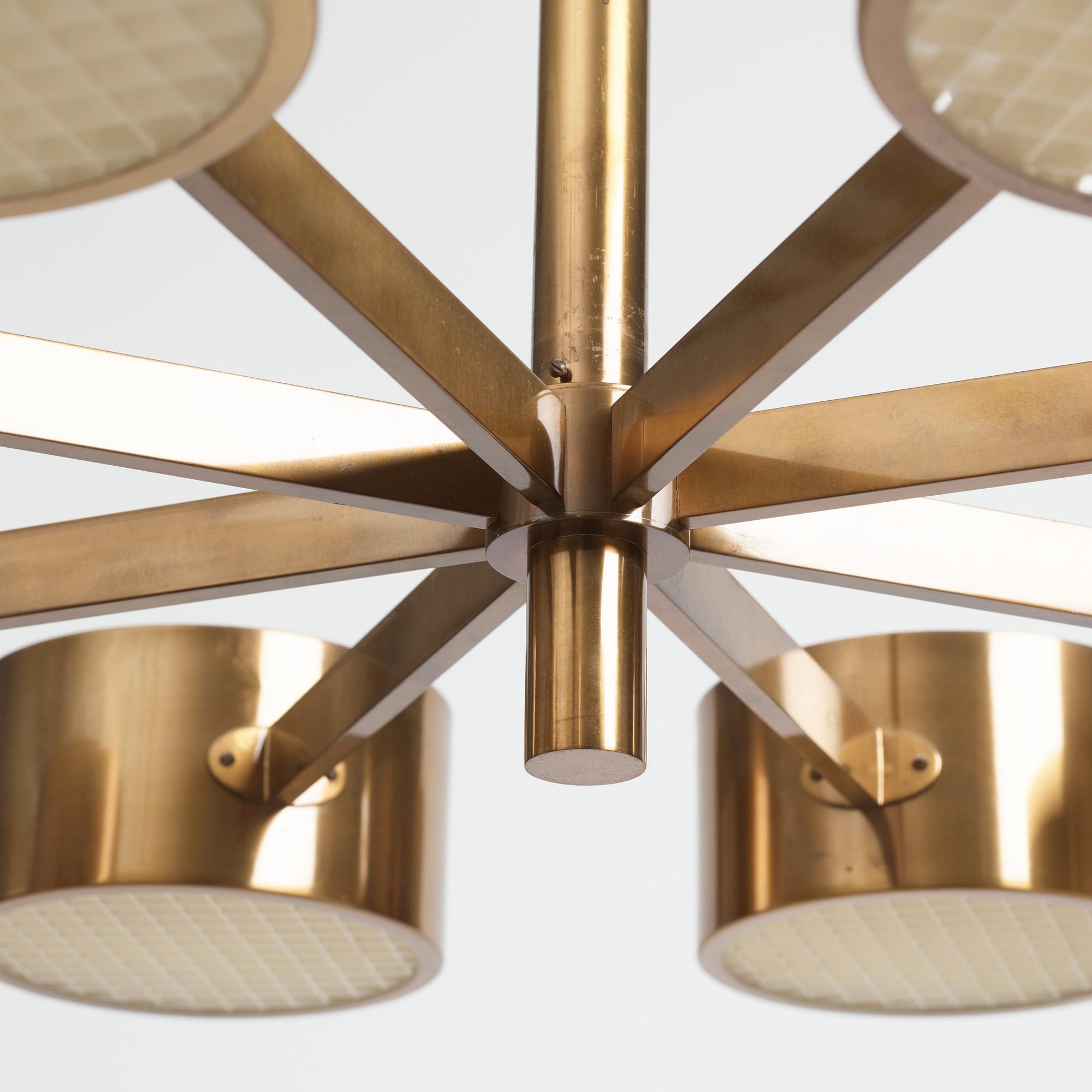 Hans-Agne Jakobsson, a ceiling lamp, Hans-Agne Jakobsson AB, Markaryd, 1950s.