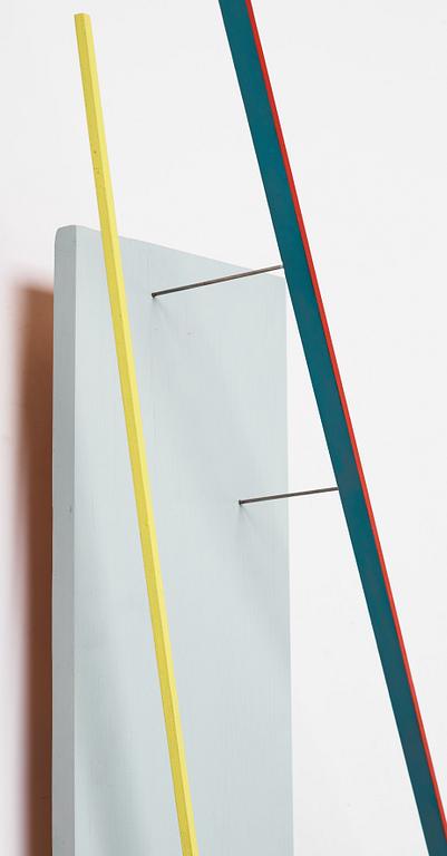 Axel Knipschild, blandteknik/väggobjekt. Signerad och daterad 1976 a tergo.