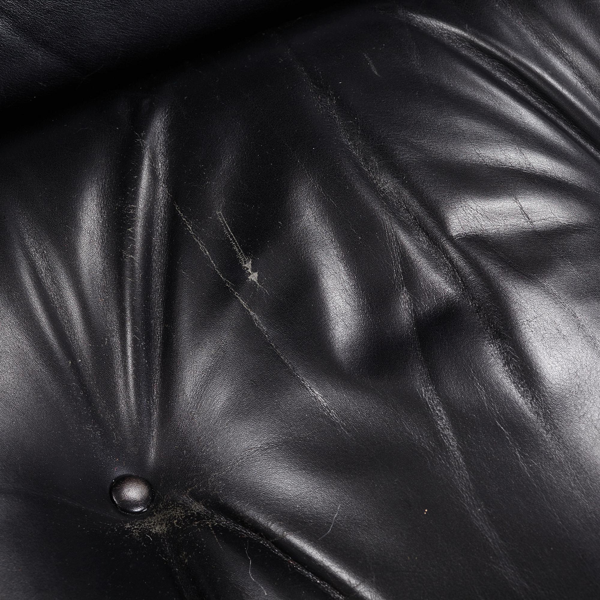 Charles & Ray Eames, fåtölj med ottoman "Lounge chair", Herman Miller, USA.