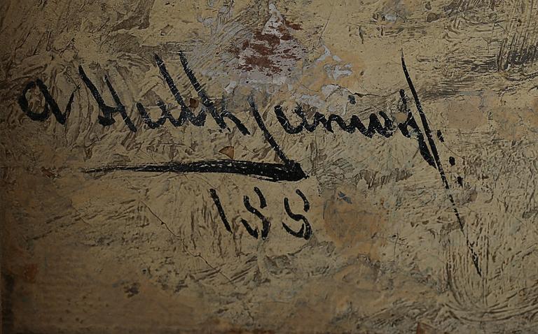 ABRAHAM II HULK, olja på duk, signerad.