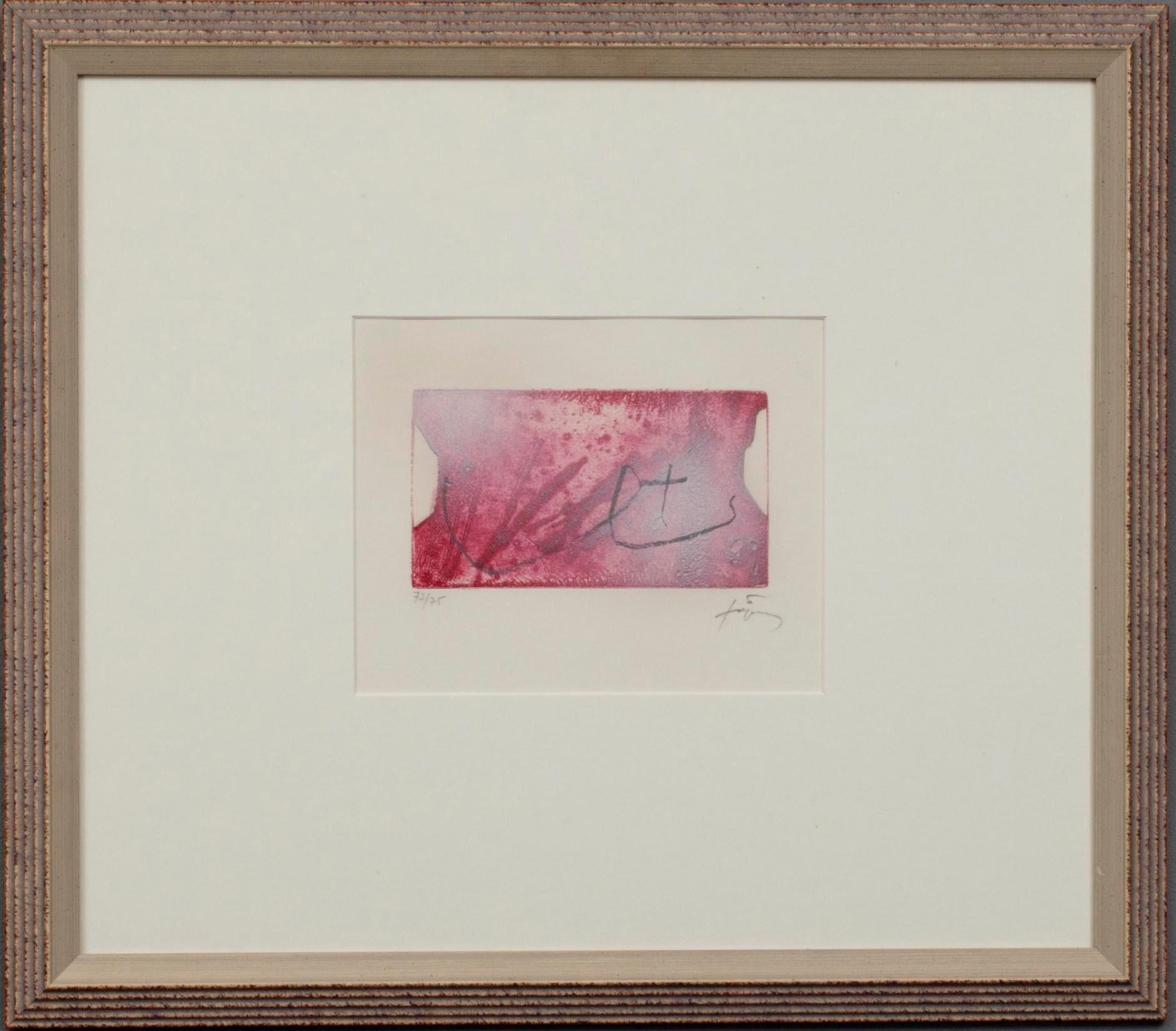 ANTONI TÀPIES, etsning, signerad och numrerad 72/75.