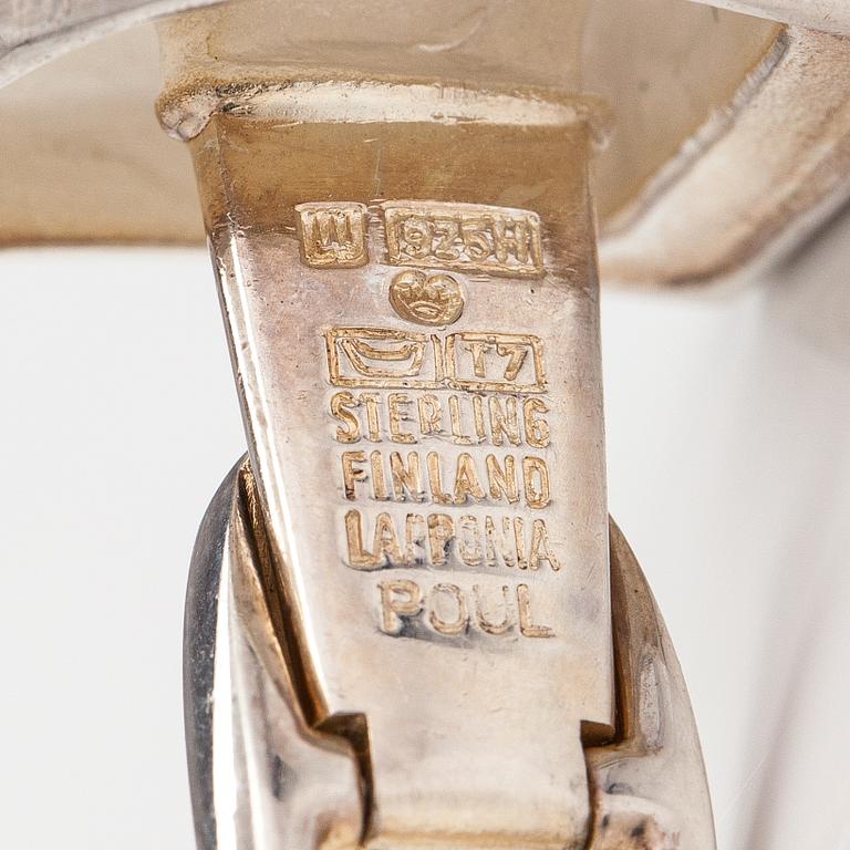 Poul Havgaard, Kalvosinnappipari, sterlinghopeaa. Lapponia 1972.