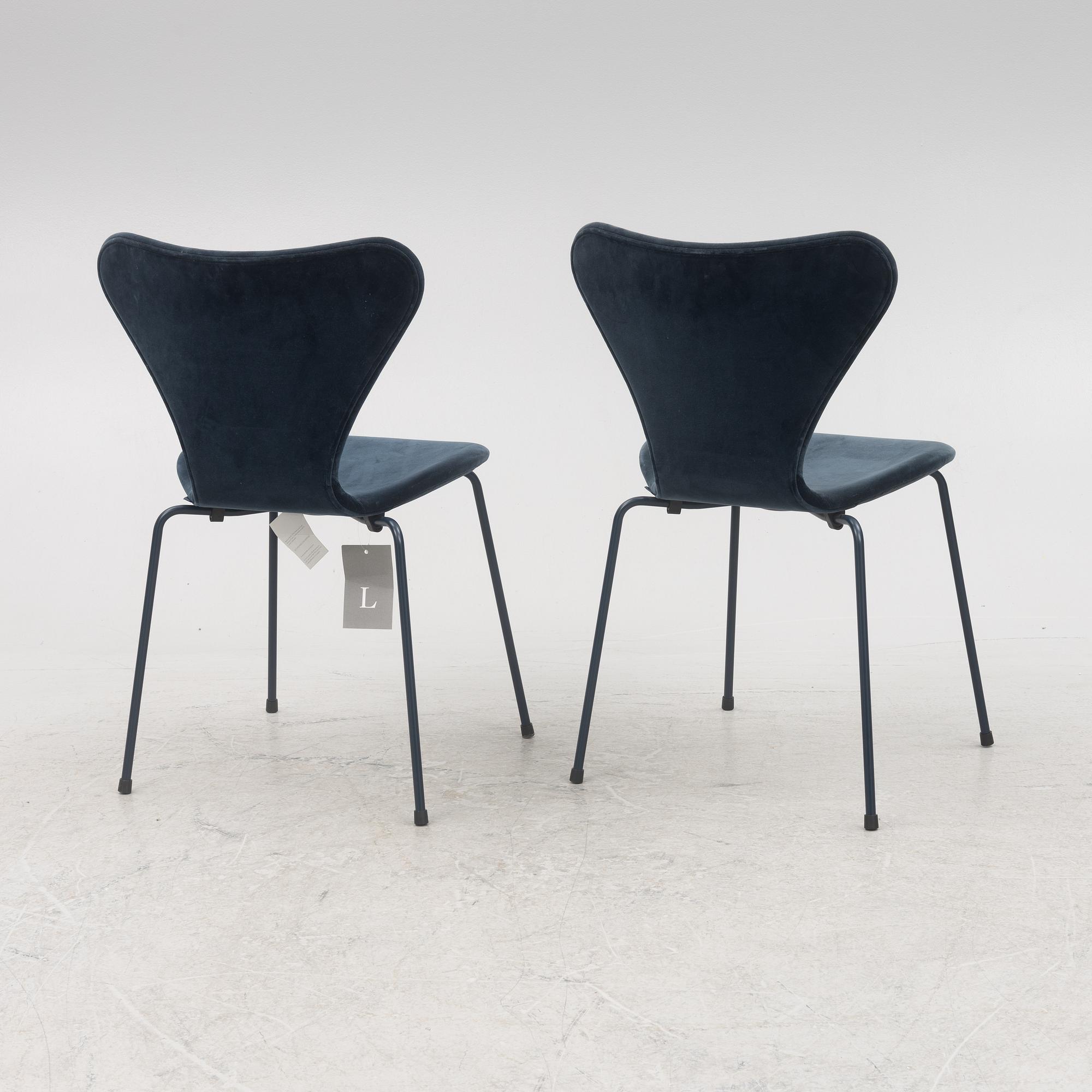 Arne Jacobsen, stolar, "Sjuan", Lala Berlin x Fritz Hansen, Danmark, 2017 .