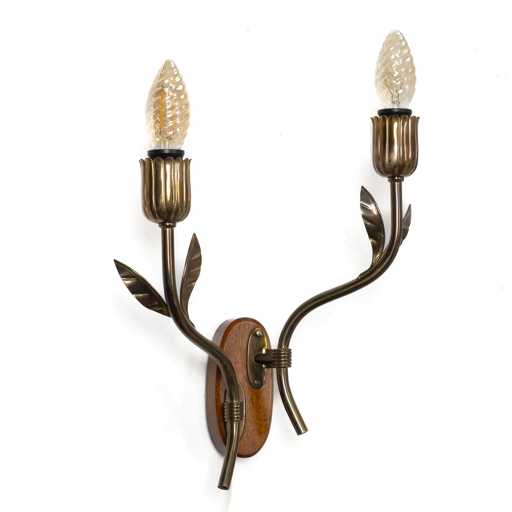 Harald Notini, a wall lamp, Arvid Böhlmarks Lampfabrik, Stockholm, 1950s.