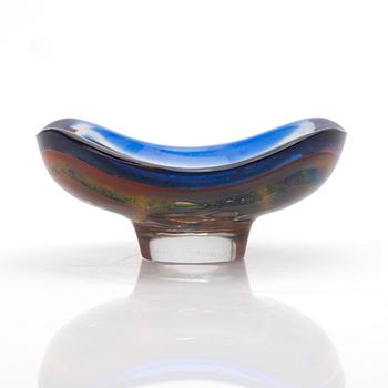 Sven Palmqvist, skål, miniatyr, glas, Ravenna, Orrefors.