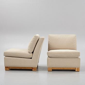 A pair of 'Slettvoll easy chairs, Norway.