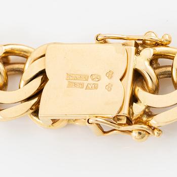 Armband, 18K guld, bismarcklänk.