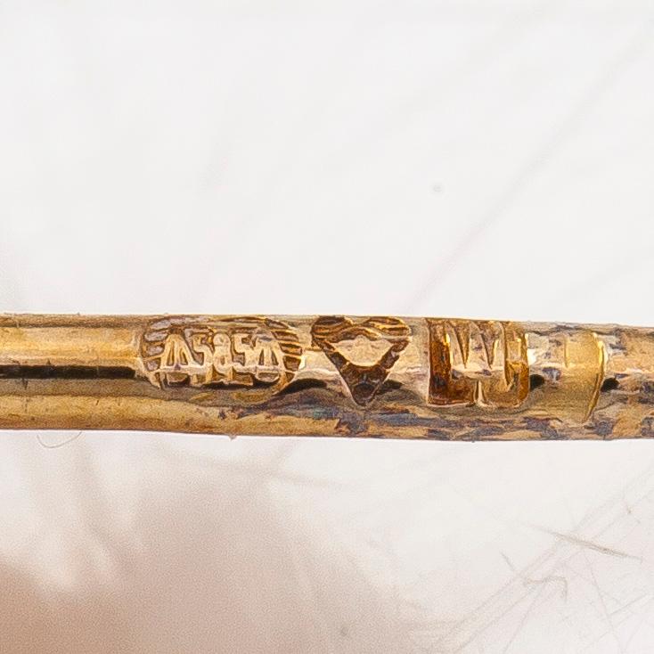 Björn Weckström, Örhängen "Saana", 14K guld och odlade pärlor. Lapponia.