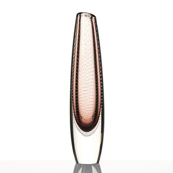 Gunnel Nyman, a 'musselglas' glass vase, Nuutajärvi Notsjö, Finland 1957.