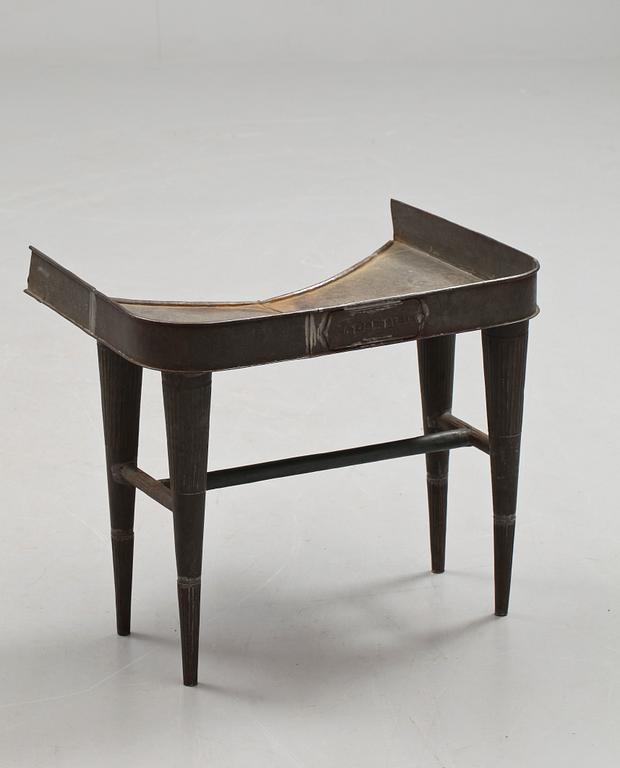 KAKELUGNSBORD, plåt. 1800-tal.