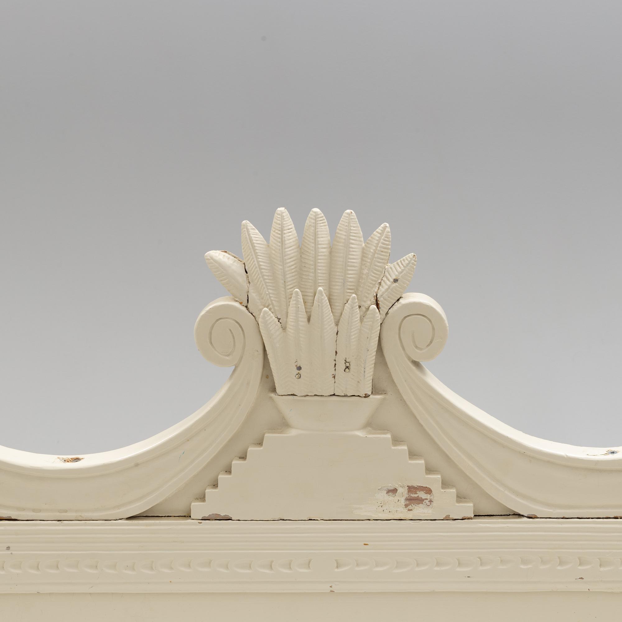 A painted pine sofa, 19th Century.