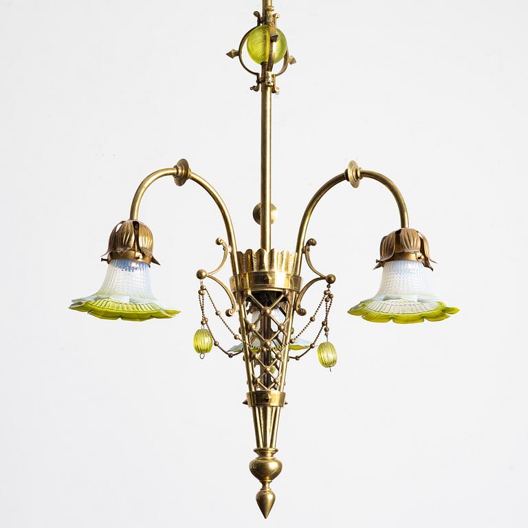 Ceiling lamp, Art Nouveau, early 20th century.