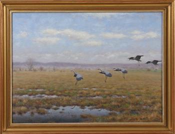 IVAN HUMBLA, olja på pannå, sign.