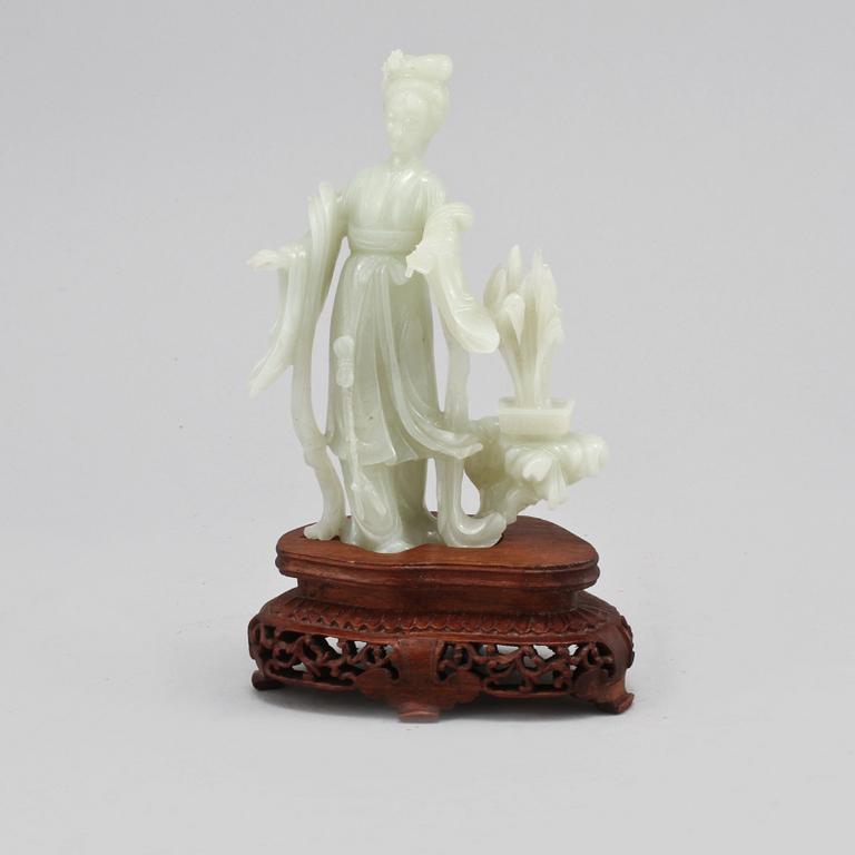 FIGURIN, nefrit, Kina, 1900-tal.