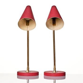 Bertil Brisborg, Table lamps 1 pair, model "33119", Nordiska Kompaniet, 1950s.
