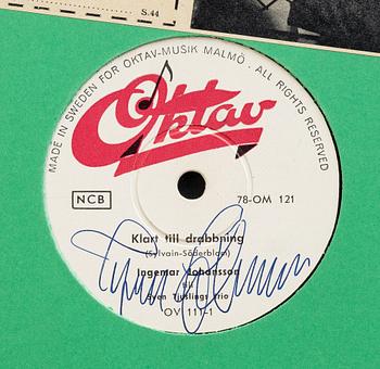Ingemar Johansson, a signed record, 'Klart till drabbning', 1957.