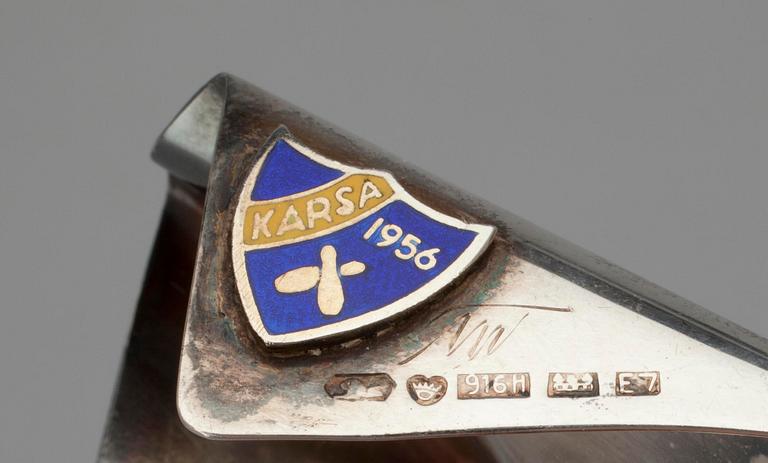 FAT, 2 st silver, Tapio Wirkkala, Kultakeskus, Tavastehus 1958. Vikt ca 40,8 g.