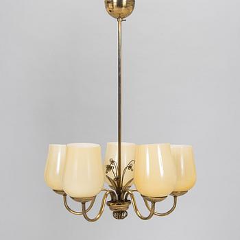 Taklampa,  tillverkare V. Soini Oy, 1900-talets mitt.