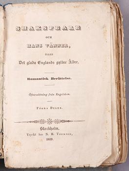 BÖCKER, 7 st, poesi, bla "Camilla eller Det underjordiska" av Marsollier, Stockholm.