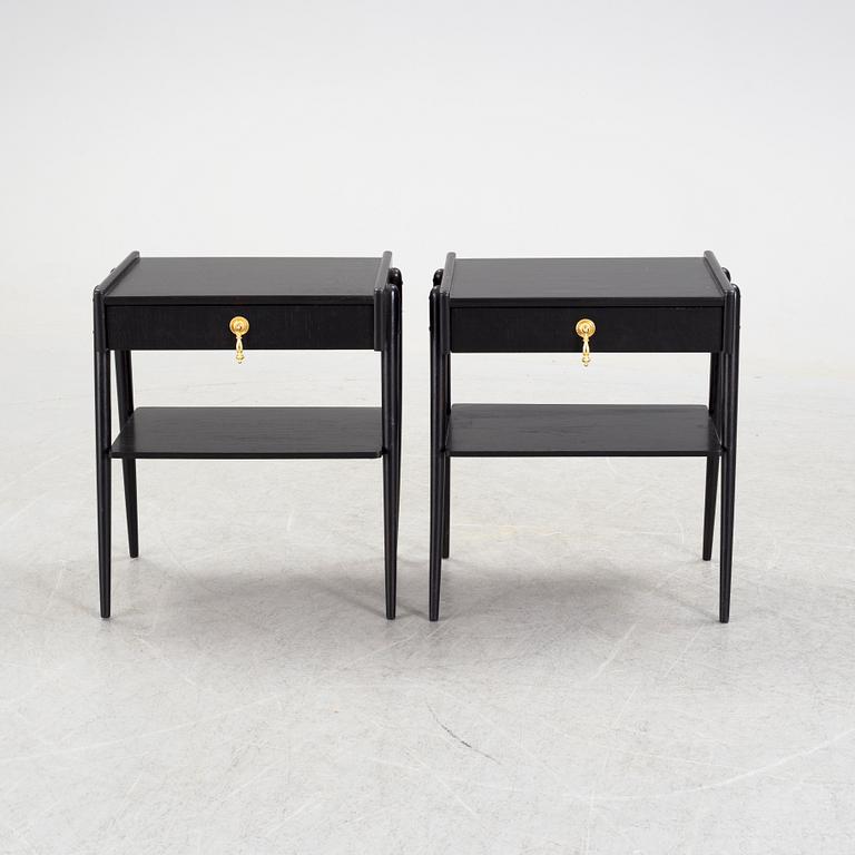 A pair of bedside tables from AB Carlström & Co Möbelfabrik, second half of the 20th century.