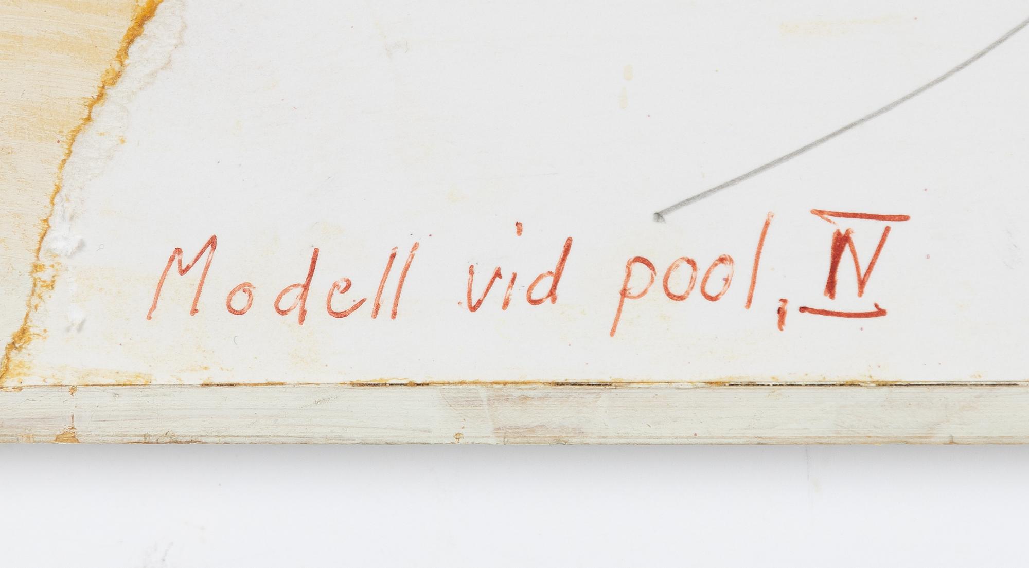 Carl Köhler, "Modell vid pool IV".
