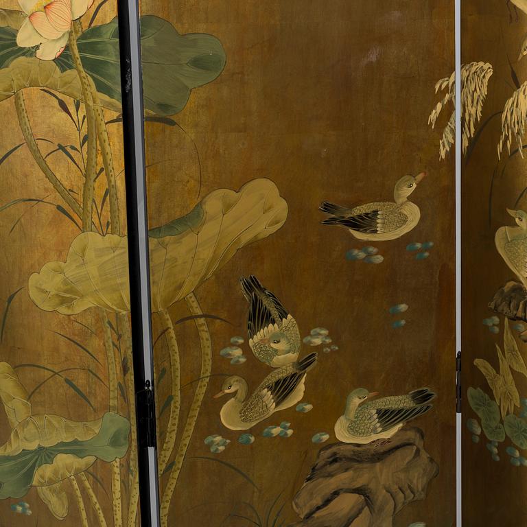 A Japanese folding screen first half of the 20th century.