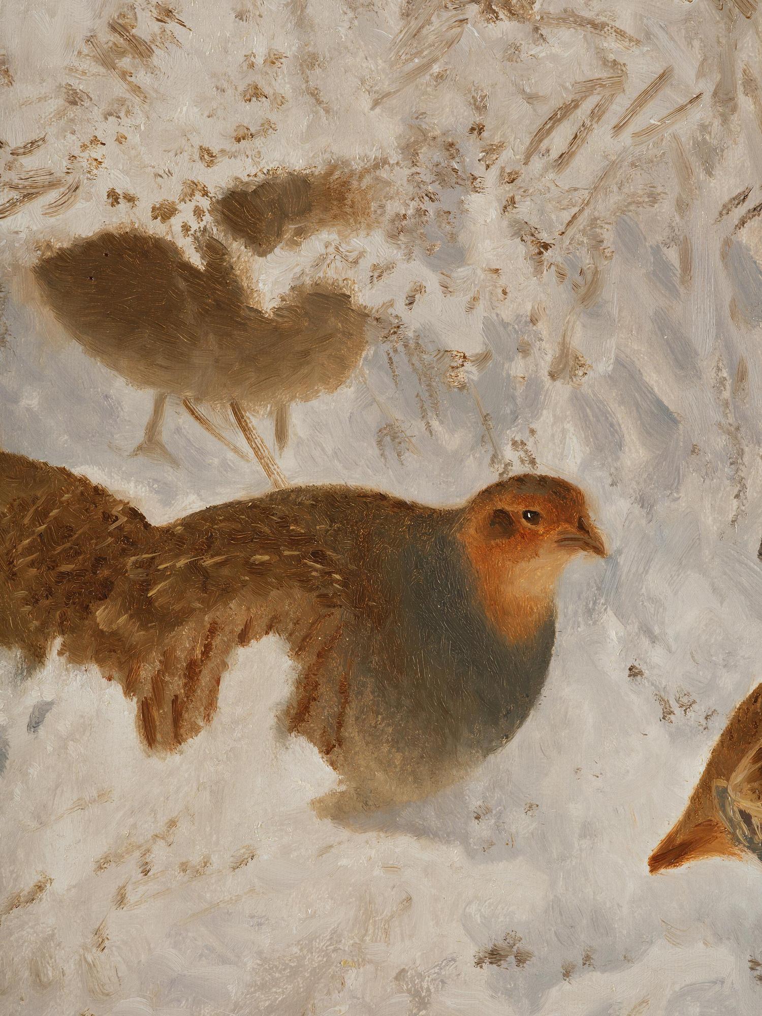 Bruno Liljefors, Grouse in snow.