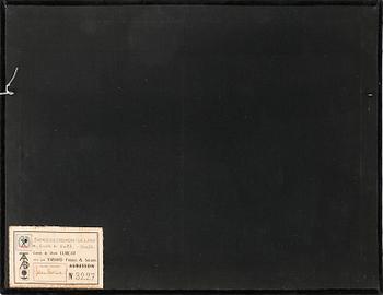 Jean Lurcat, gobelängteknik "Le lion" signerad och numrerad 3227 Tabard/Aubusson 62x82 cm.