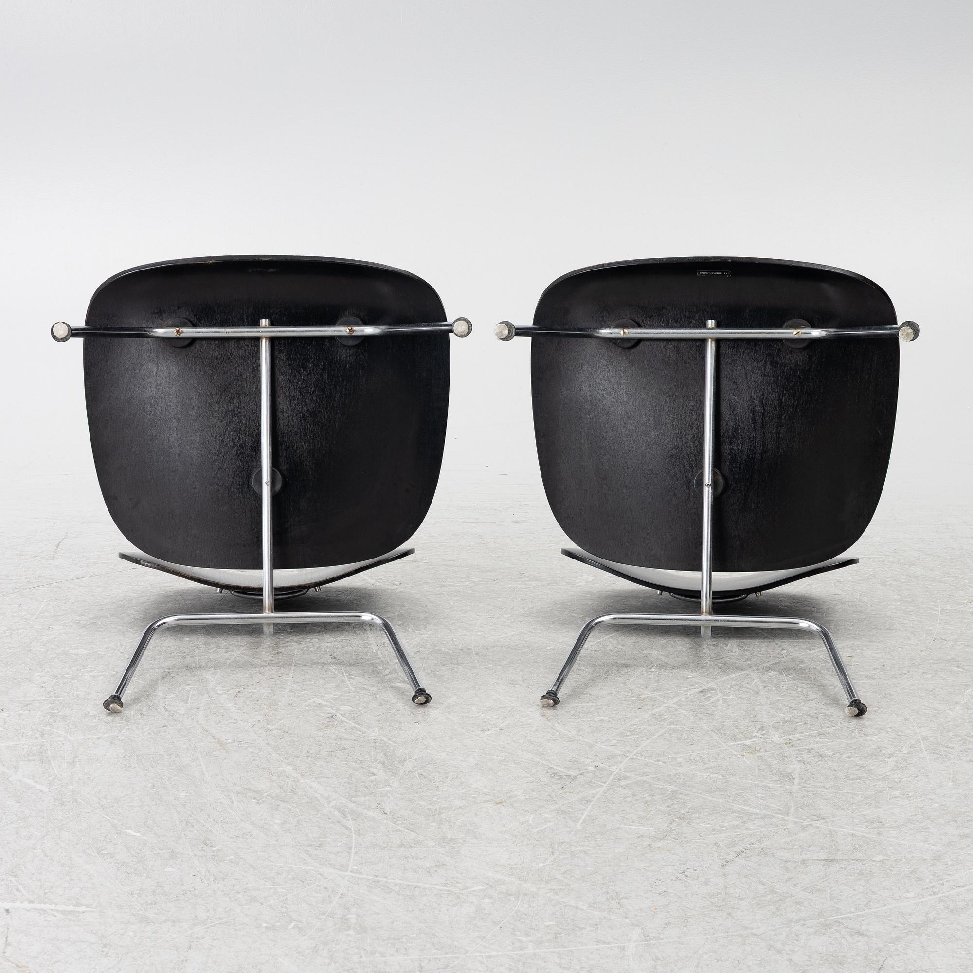 Charles & Ray Eames, fåtöljer, ett par, "LCM", Herman Miller.