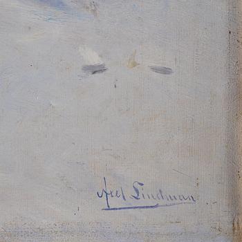 Axel Lindman, Winter scene.