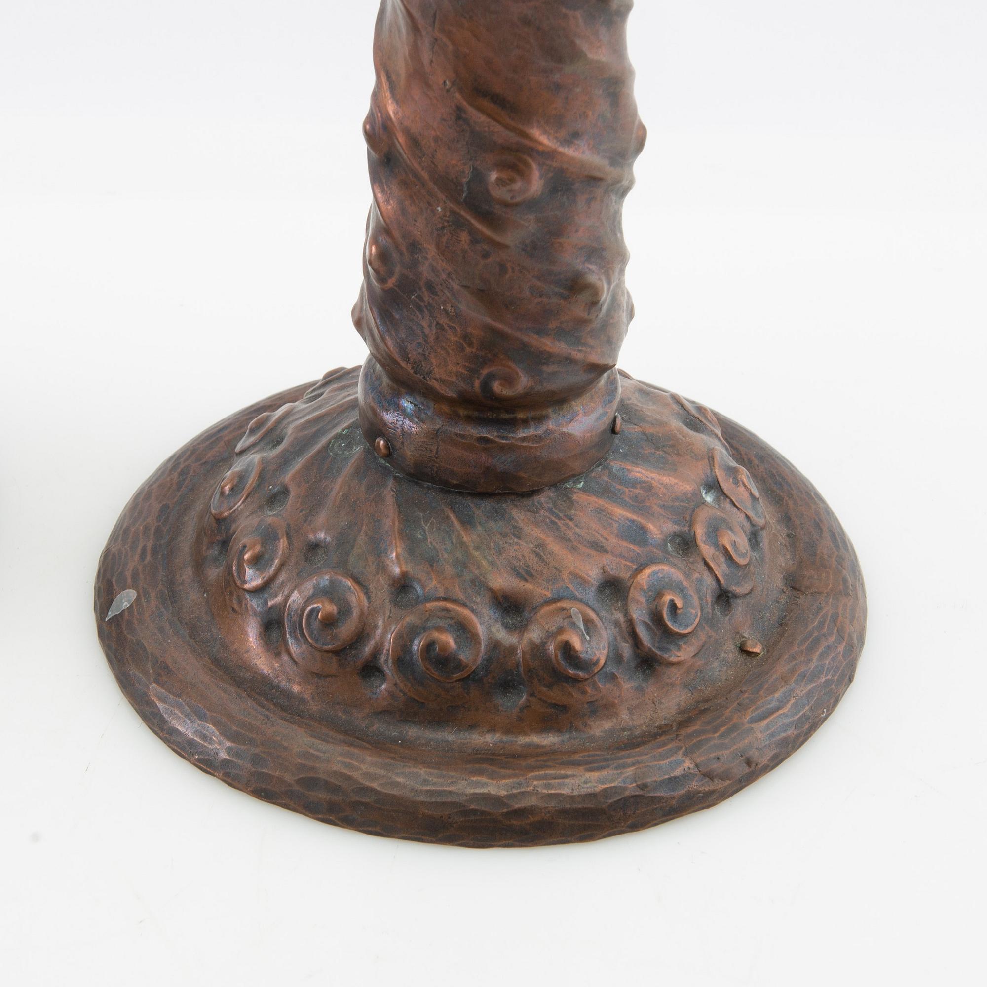 Ljusstakar ett par Jugend tidigt 1900-tal.