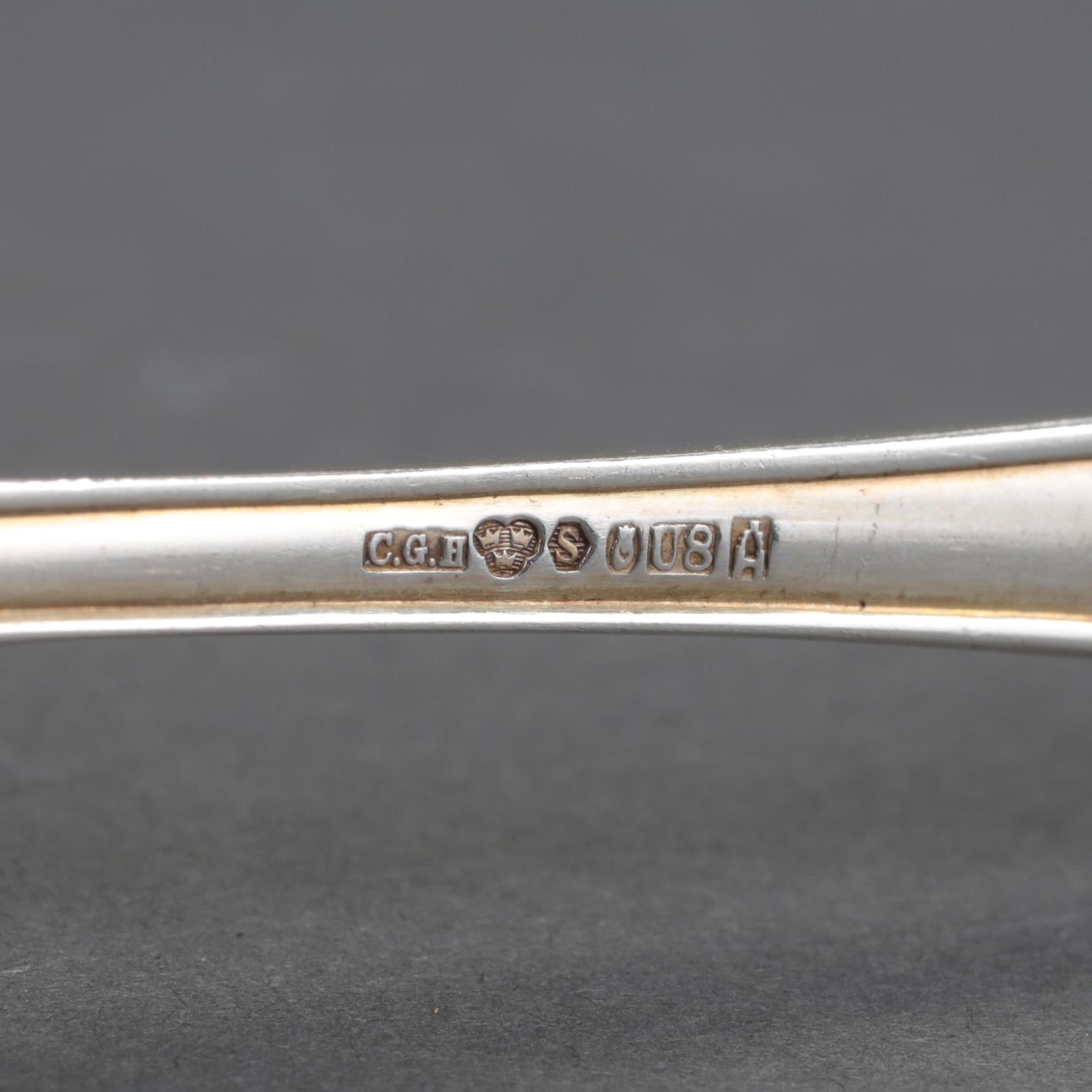 PARTI SILVER, bl a CG Hallberg, Stockholm 1961. Vikt ca 500  gram.