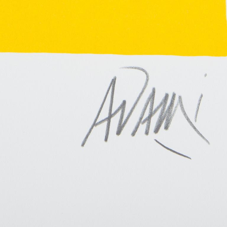 VALERIO ADAMI, färgserigrafi, signerad och numrerad XIX/XX.