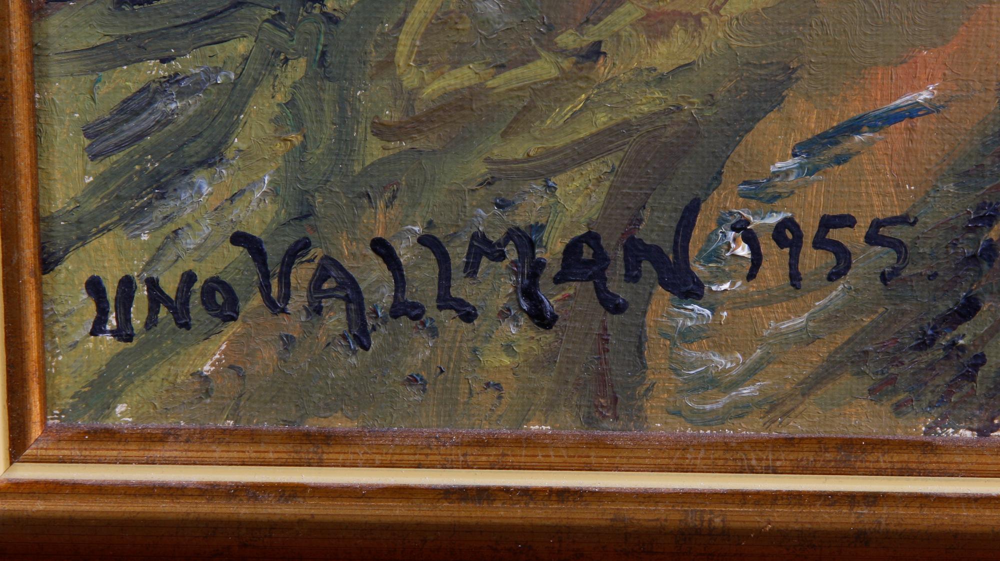 VALLMAN, UNO, olja på duk, sign o dat 1955.