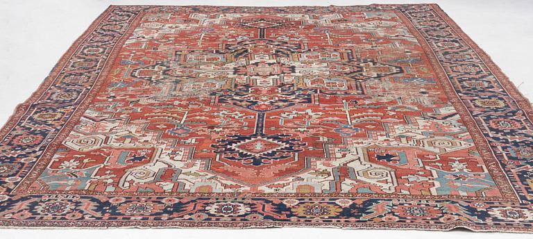 An Antique Heriz carpet, north west persia, c. 420 x 210 cm.