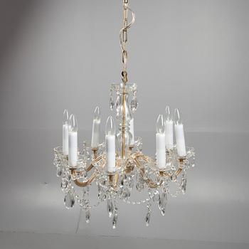 TAKKRONA, glas, Maria Teresia, 1900-talets andra hälft. Tot.  höjd 85 cm.