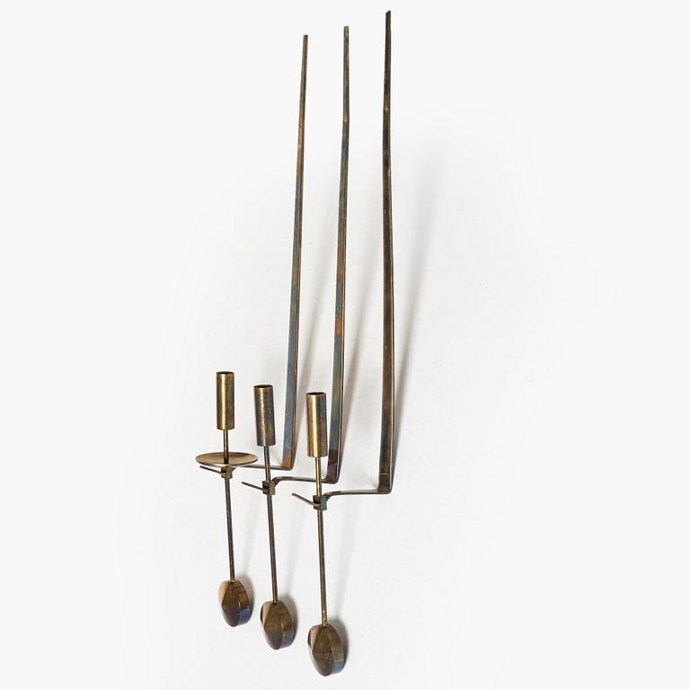 Pierre Forssell, vägglampetter, 3st, "Pendeln", Skultuna.