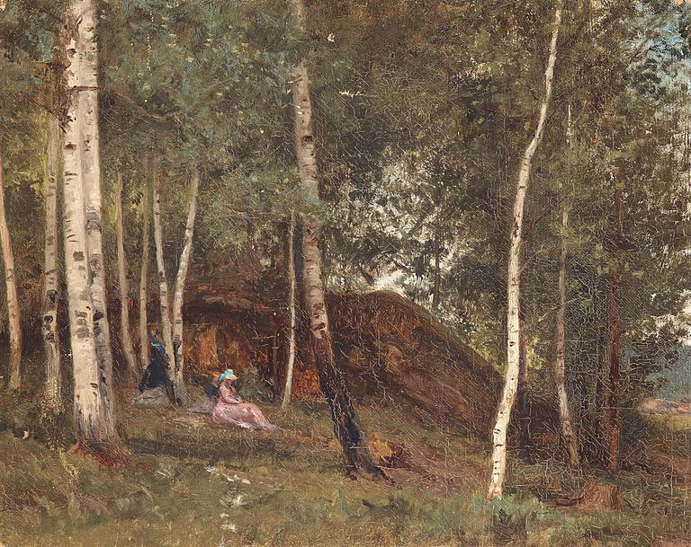 RICHARD BERGH, Olja på duk.