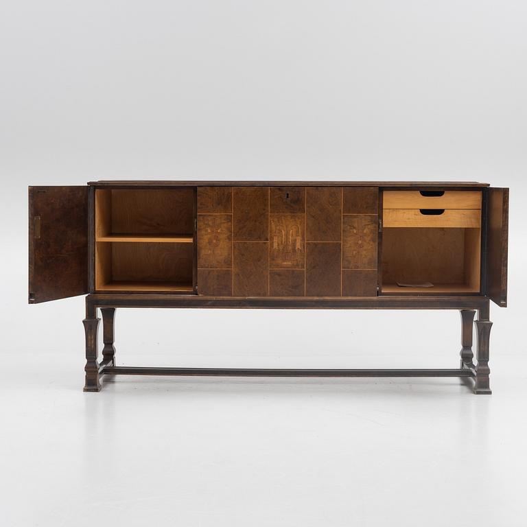 Matbord och stolar, 4 st samt sideboard, funkis, AB Svenska Möbelfabrikerna Bodafors, 1930-tal.