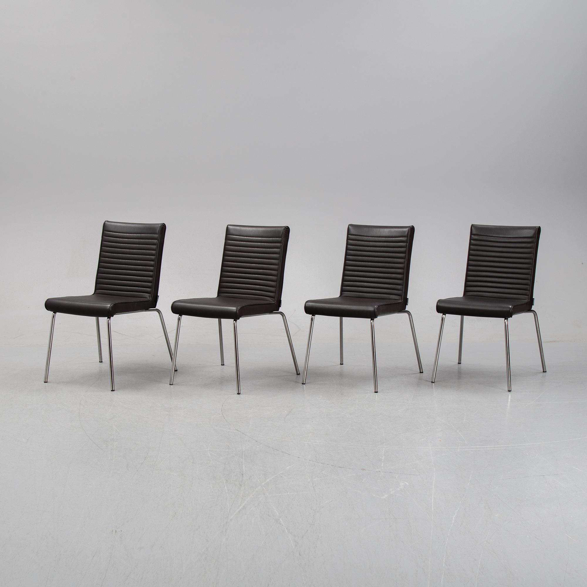 Olle Andersson, stolar, 4 st, "Quick", Offecct.