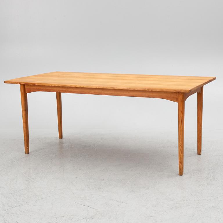 Carl Malmsten, a pine dining table, mid/second half of the 20th century.