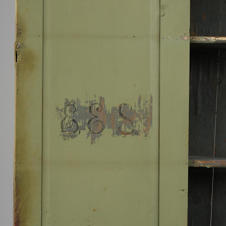 A Swedish polychrome-painted rococo cabinet, late 18th century.